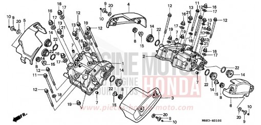 COUVERCLE DE CULASSE VT1100C2X de 1999